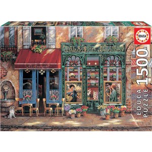 Educa (18004) - "Nostalgischer Blumenladen" - 1500 Teile Puzzle