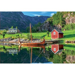 Educa (18006) - "Wikingerschiff" - 1500 Teile Puzzle