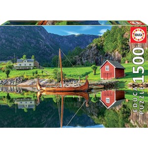 Educa (18006) - "Wikingerschiff" - 1500 Teile Puzzle