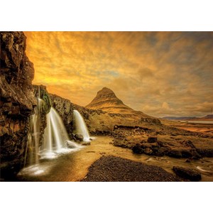 Educa (17971) - "Kirkjufellsfoss Wasserfall, Island" - 1000 Teile Puzzle