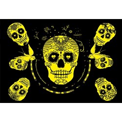 Educa (17975) - "Bunte Totenköpfe" - 1000 Teile Puzzle