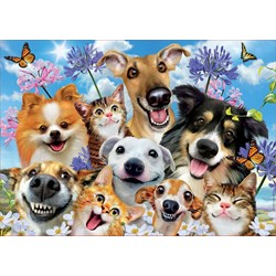 Educa (17983) - "Tierisches Selfie" - 500 Teile Puzzle