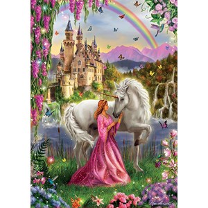 Educa (17985) - "Prinzessin Und Einhorn" - 500 Teile Puzzle
