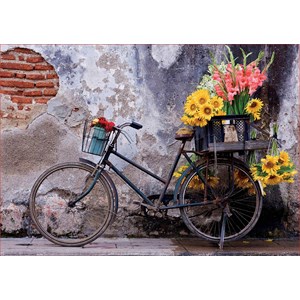 Educa (17988) - "Fahrrad Mit Blumen" - 500 Teile Puzzle