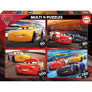 Educa (17179) - "Cars 3" - 50 80 100 150 Teile Puzzle