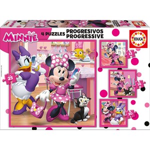 Educa (17630) - "Minnie Happy Helpers" - 12 16 20 25 Teile Puzzle