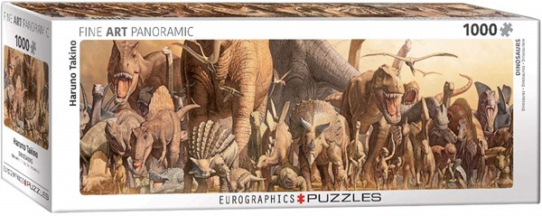 Eurographics (6010-4650) - Haruo Takino: "Dinosaurier Collage" - 1000 Teile Puzzle