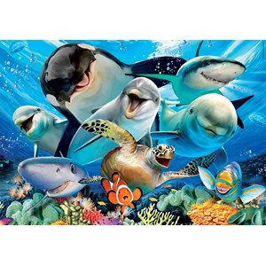 Educa (18062) - "Unterwasser-Selfie" - 100 Teile Puzzle