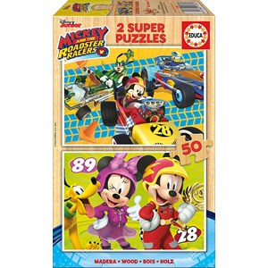 Educa (17236) - "Mickey and the Roadster Racers" - 50 Teile Puzzle