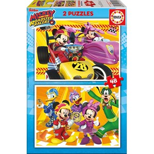 Educa (17239) - "Mickey and the Roadster Racers" - 48 Teile Puzzle