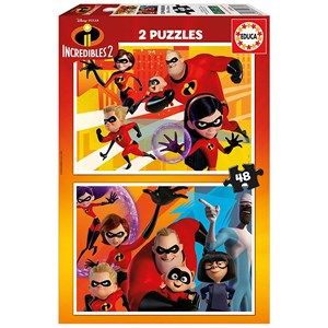 Educa (17634) - "The Incredibles 2" - 48 Teile Puzzle