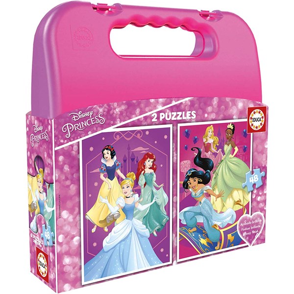 Educa (17640) - "Disney Princess Case" - 48 Teile Puzzle