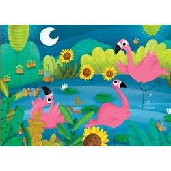 Educa (18073) - "Flamingos" - 48 Teile Puzzle