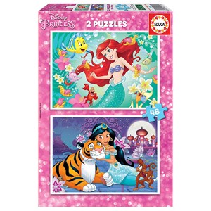 Educa (18213) - "Ariel & Jasmin" - 48 Teile Puzzle