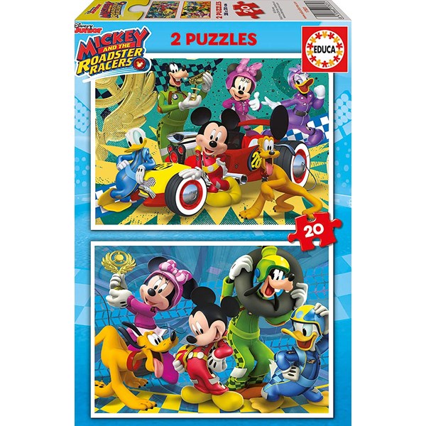 Educa (17631) - "Mickey and the Roadster Racers" - 20 Teile Puzzle