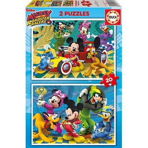 Educa (17631) - "Mickey and the Roadster Racers" - 20 Teile Puzzle