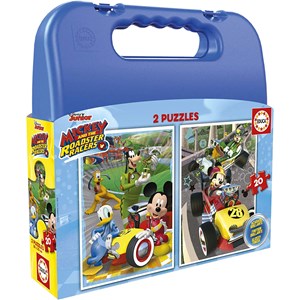 Educa (17639) - "Mickey and the Roadster Racers Case" - 20 Teile Puzzle