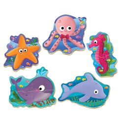 Educa (18058) - "Meeres-Tiere" - 3 4 5 Teile Puzzle