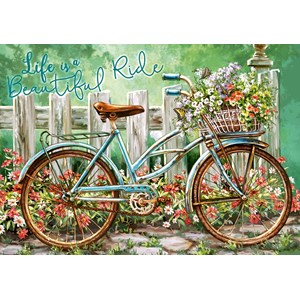 Castorland (B-52998) - "Bepflanztes Fahrrad" - 500 Teile Puzzle