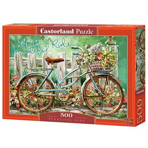 Castorland (B-52998) - "Bepflanztes Fahrrad" - 500 Teile Puzzle