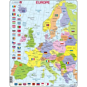 Larsen (K2-GB) - "Europa (auf Englisch)" - 48 Teile Puzzle