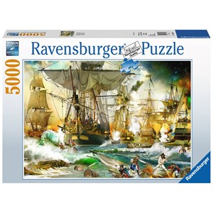Ravensburger (13969) - "Schlacht auf hoher See" - 5000 Teile Puzzle
