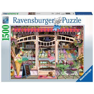 Ravensburger (16221) - "Moderner Eisladen" - 1500 Teile Puzzle