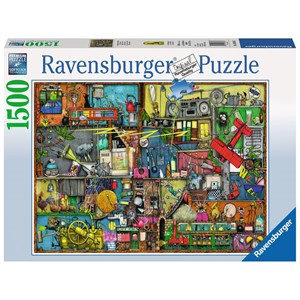 Ravensburger (16361) - Colin Thompson: "Das Krachmacher Regal" - 1500 Teile Puzzle