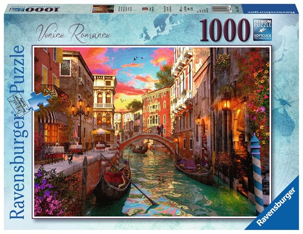 Ravensburger (15262) - "Romantik in Venedig" - 1000 Teile Puzzle