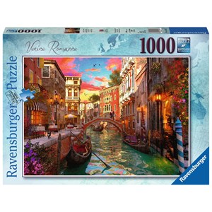 Ravensburger (15262) - "Romantik in Venedig" - 1000 Teile Puzzle