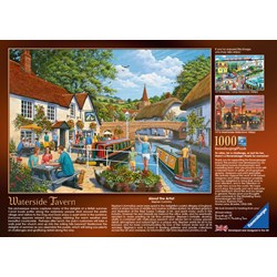 Ravensburger (19695) - "Waterside Tavern" - 1000 Teile Puzzle
