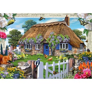 Ravensburger (19094) - "Wisteria Cottage" - 1000 Teile Puzzle