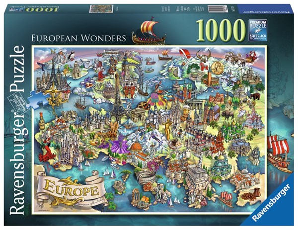 Ravensburger (19717) - "European Wonders" - 1000 Teile Puzzle