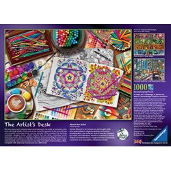 Ravensburger (19718) - Aimee Stewart: "The Artist's Desk" - 1000 Teile Puzzle
