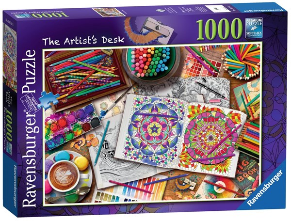 Ravensburger (19718) - Aimee Stewart: "The Artist's Desk" - 1000 Teile Puzzle