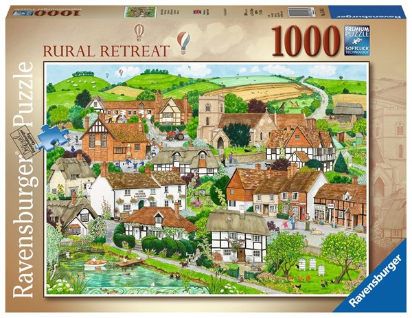 Ravensburger (15165) - "Rural Retreats" - 1000 Teile Puzzle