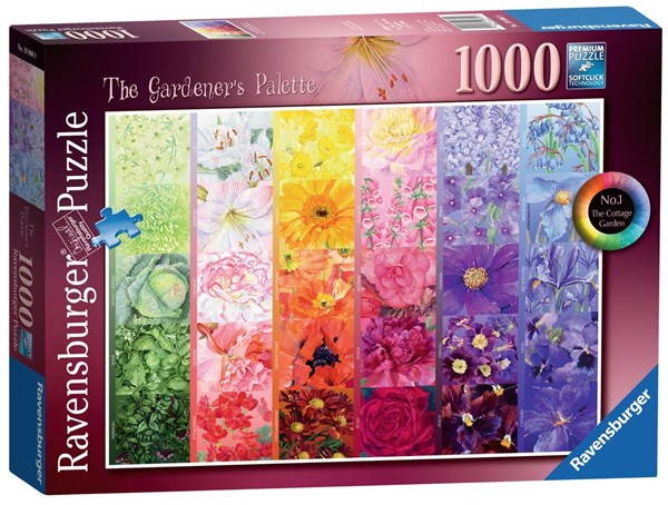 Ravensburger (19800) - Anne Searle: "The Gardener's Palette, Cottage Garden" - 1000 Teile Puzzle