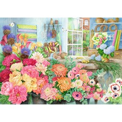 Ravensburger (15306) - "The Florist's Workbench" - 1000 Teile Puzzle