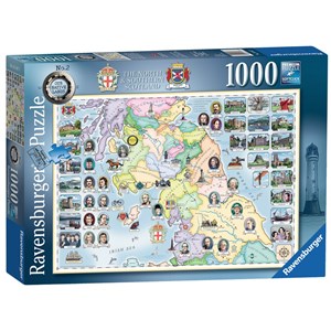 Ravensburger (15167) - "Our Native Lands No.2, The North & Southern Scotland" - 1000 Teile Puzzle