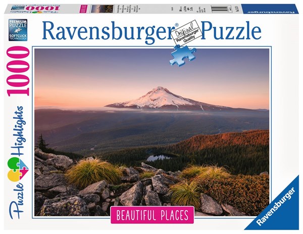 Ravensburger (15157) - "Stratovulkan Mount Hood in Oregon, USA" - 1000 Teile Puzzle