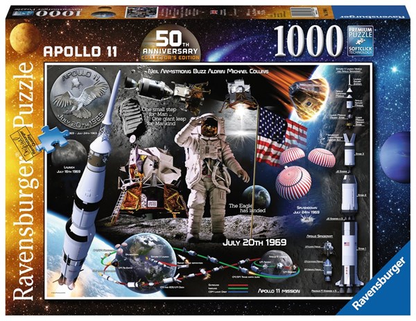 Ravensburger (13980) - "Moon Landing 50th Anniversary" - 1000 Teile Puzzle