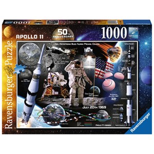 Ravensburger (13980) - "Moon Landing 50th Anniversary" - 1000 Teile Puzzle