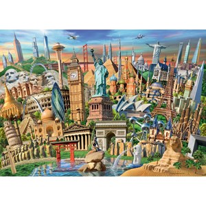 Ravensburger (19798) - "World Landmarks" - 1000 Teile Puzzle