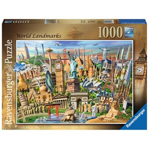 Ravensburger (19798) - "World Landmarks" - 1000 Teile Puzzle