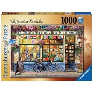 Ravensburger (15337) - "The Greatest Bookshop" - 1000 Teile Puzzle
