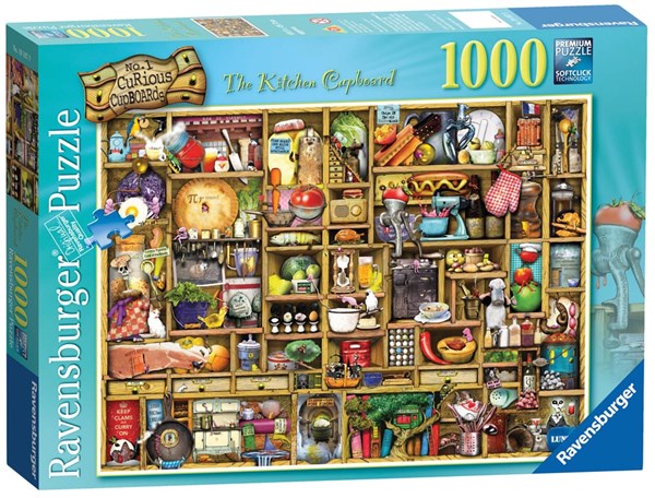 Ravensburger (19107) - Colin Thompson: "The Curious Cupboard, The Kitchen Cupboard" - 1000 Teile Puzzle