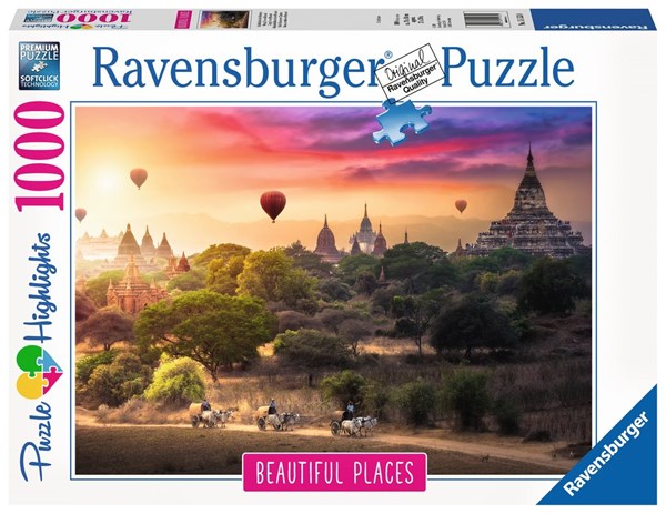 Ravensburger (15153) - "Heißluftballons über Myanmar" - 1000 Teile Puzzle