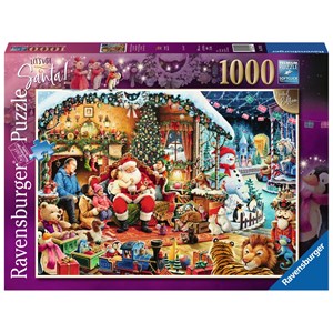 Ravensburger (15354) - "Let's Visit Santa! Limited Edition" - 1000 Teile Puzzle