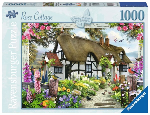 Ravensburger (15585) - "Rose Cottage" - 1000 Teile Puzzle