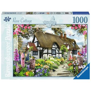 Ravensburger (15585) - "Rose Cottage" - 1000 Teile Puzzle